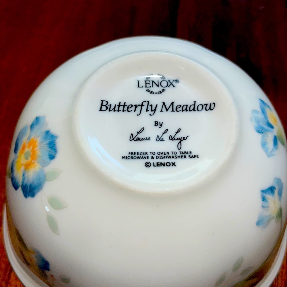 2 beautiful Butterfly meadow by Lenix , soup bowls.